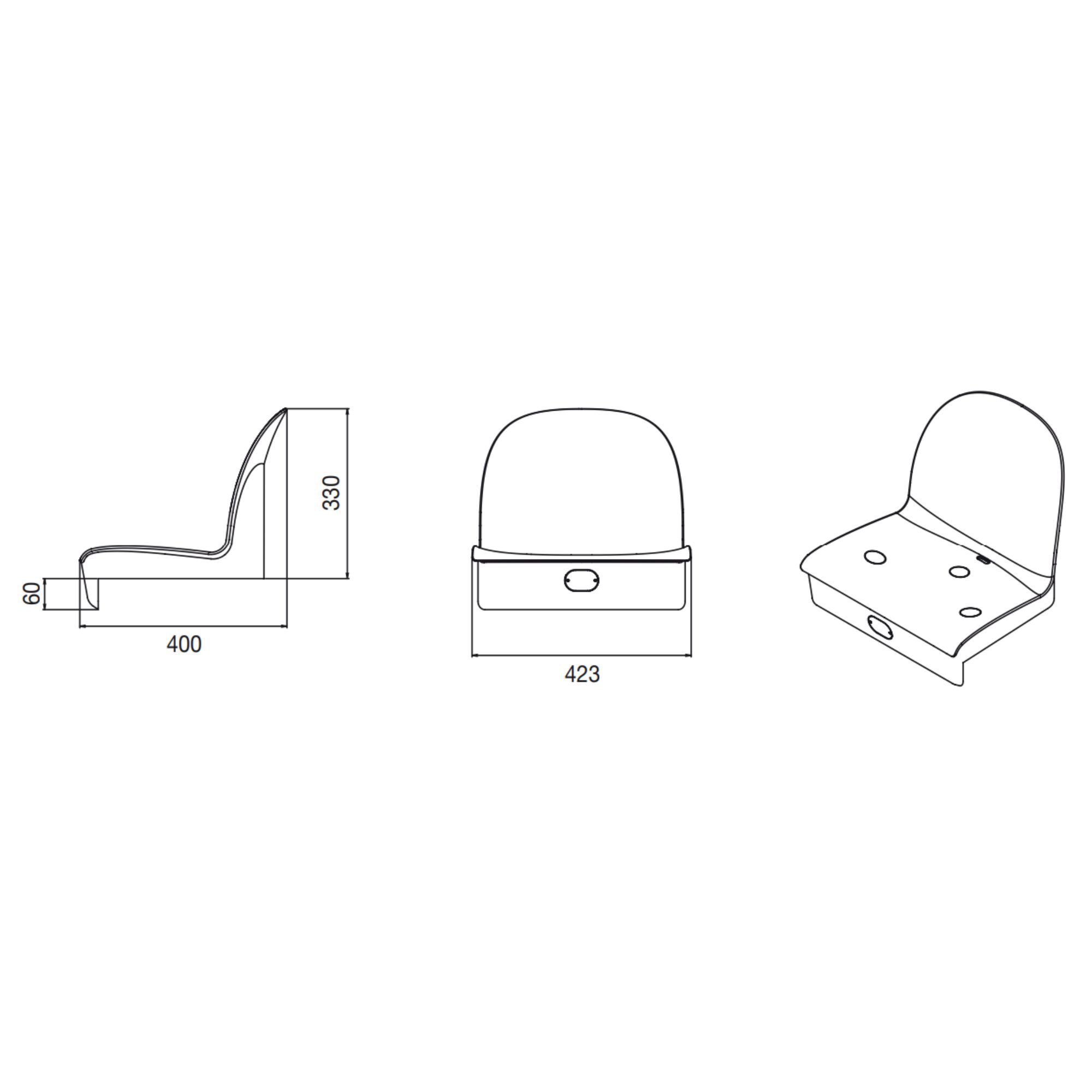 Banca pentru tribune KUM c